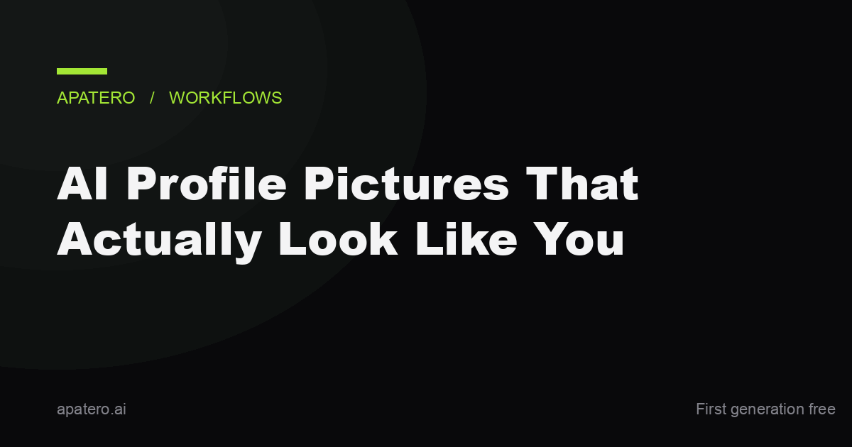AI Profile Pictures That Actually Look Like You